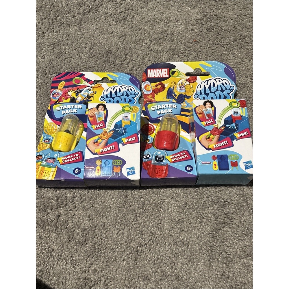 Lot of 2 - Marvel Hydro Pods Starter Pack Water Action Figure Toy - New‎ Sealed